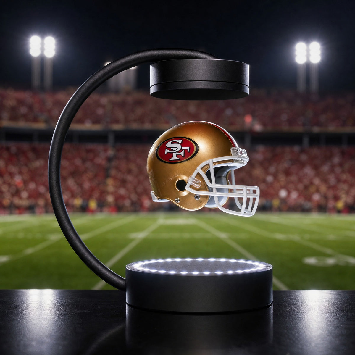 HANGTIME levitating 49ers helmet lamp